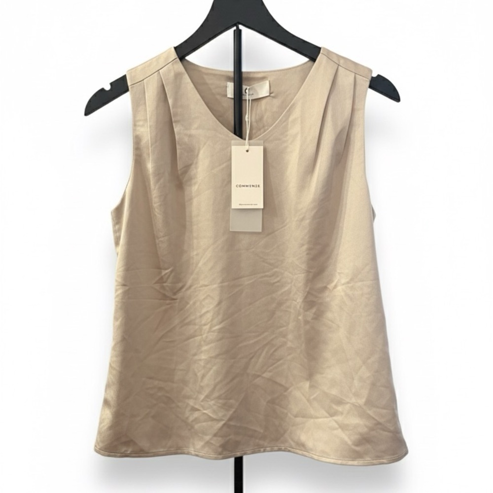 Commense Satin Blouse nwt size small classic office wear casual wear flirty